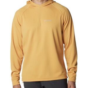 New $60 Columbia Black Mesa Pullover Hoodie II Waffle Honey Yellow XM4943-756 XL